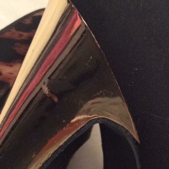 Charlotte Russe Black Gold Leopard Heels 8 - Picture 5 of 6